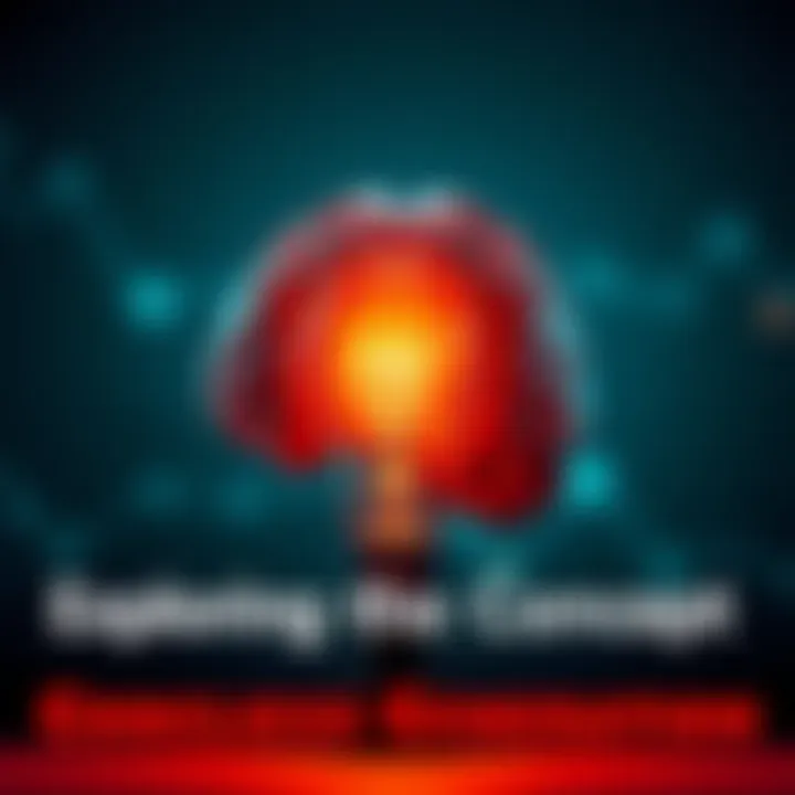 A brain illuminated by a light bulb, symbolizing the concept of consciousness generation and new ideas.