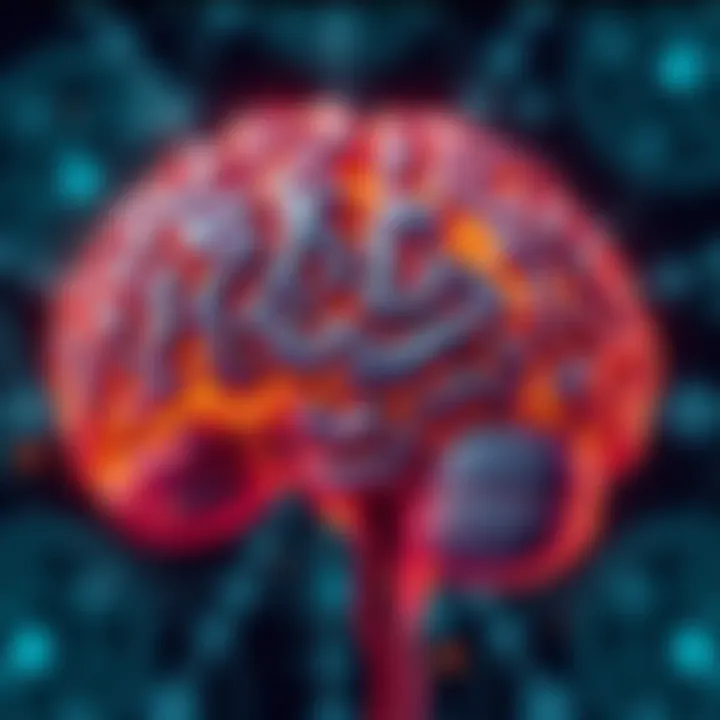 A visual representation of advanced brain scans showing areas of activation related to consciousness theories.