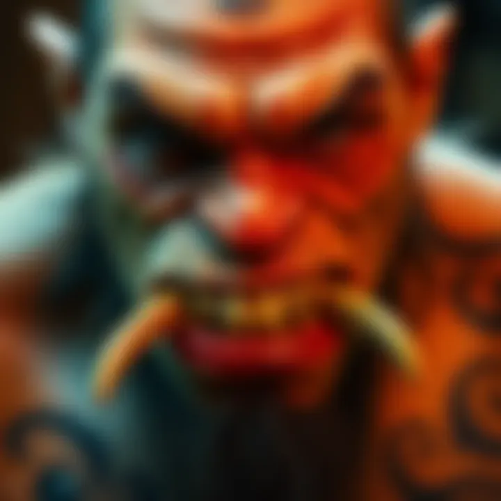 Brazilian tattoo artist with tusks A Brazilian tattoo artist shows off his transformation into an orc with large tusks fitted to his lower teeth, showcasing his dedication to The Lord of the Rings.