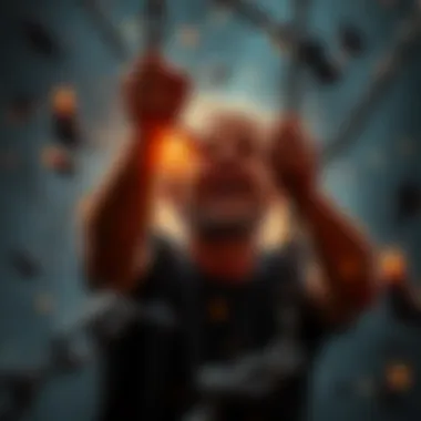 A person breaking free from chains A person breaking chains with a glow around them, symbolizing freedom from astrology