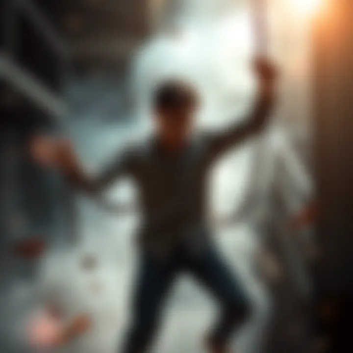 A person breaking chains symbolizing overcoming negative energy to achieve personal goals.