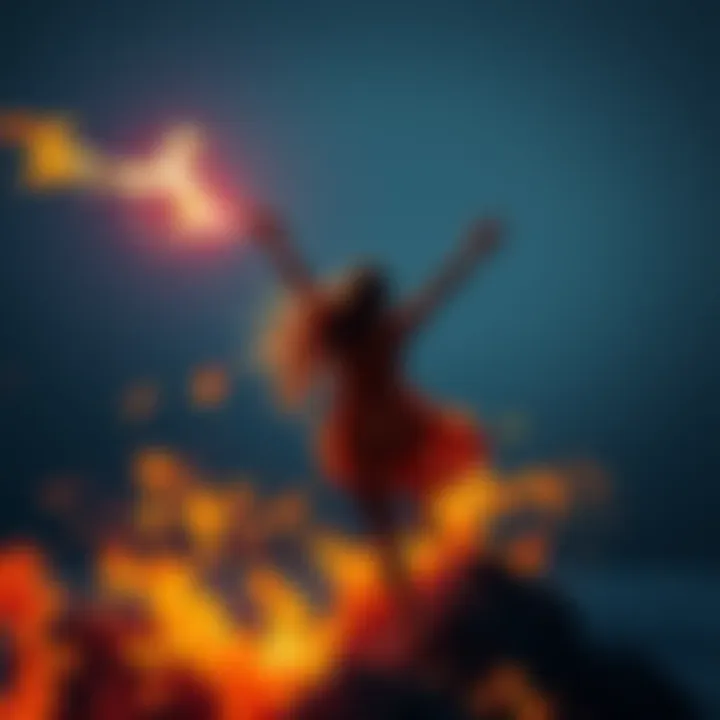 Symbolizing empowerment and clarity in overcoming toxic relationships