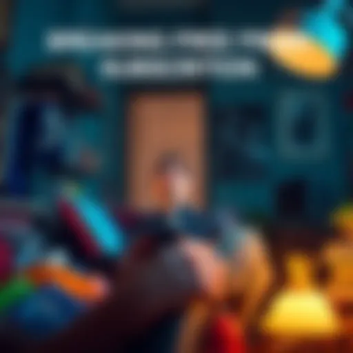 A person reflecting at home, surrounded by items from past subscriptions, showcasing emotional changes after stepping away.