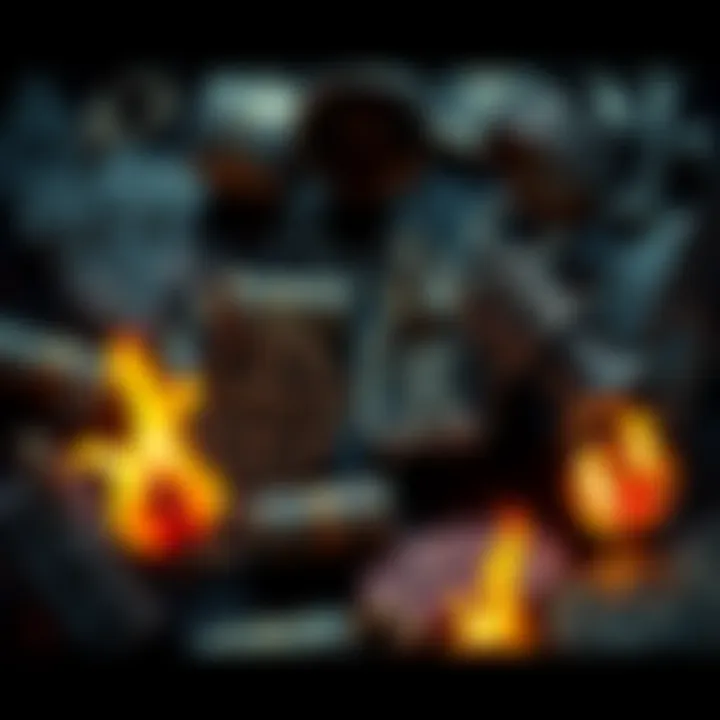 A powerful visualization of amulets being dismantled, symbolizing empowerment and justice in the face of dark magic.