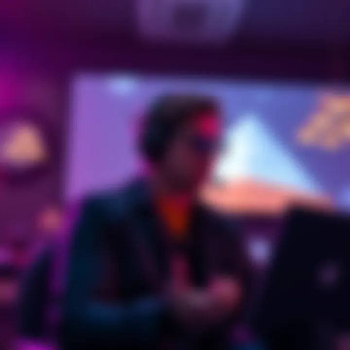 Brett Stuart conducting a remote viewing session, focusing on concepts of escape and ancient Egyptian beliefs, with a 45-degree angle represented in the scene.