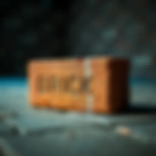 A close-up of a brick lying on the ground, symbolizing the incident from Ghost Adventures.