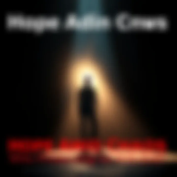 A person standing in a beam of light surrounded by shadows, symbolizing hope and positivity amid struggles.