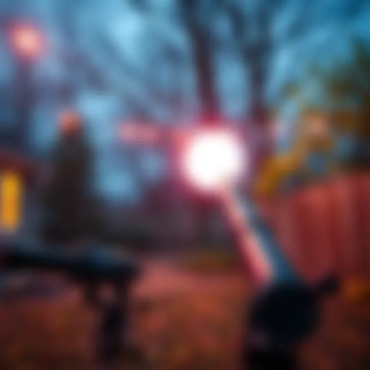 A vivid, colorful orb glowing in a backyard in Cincinnati, with a telescope pointed at it.