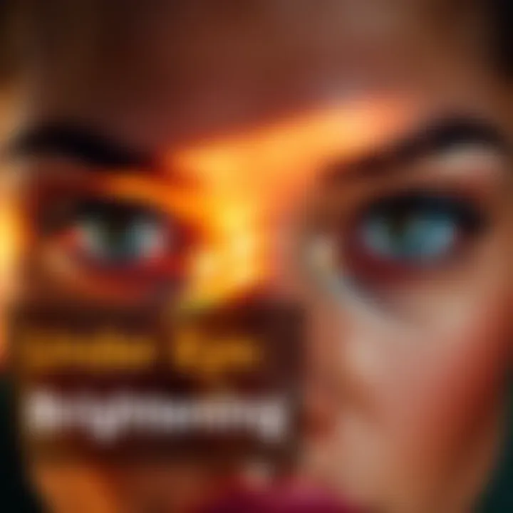 A serene close-up of refreshed eyes showcasing the disappearance of dark circles, symbolizing rejuvenation and vitality.