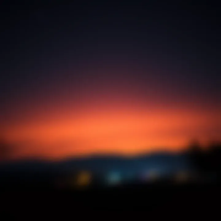 A dark night sky illuminated by unusual lights moving silently in a southeast direction near Brighton, Colorado.