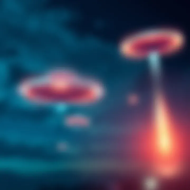 Witnesses in Brisbane observe UFOs changing shapes in the night sky, transitioning from satellite-like appearances to bright flashes of light.