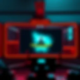 A still from the hijacked broadcast showing a disturbing video with confusing messages