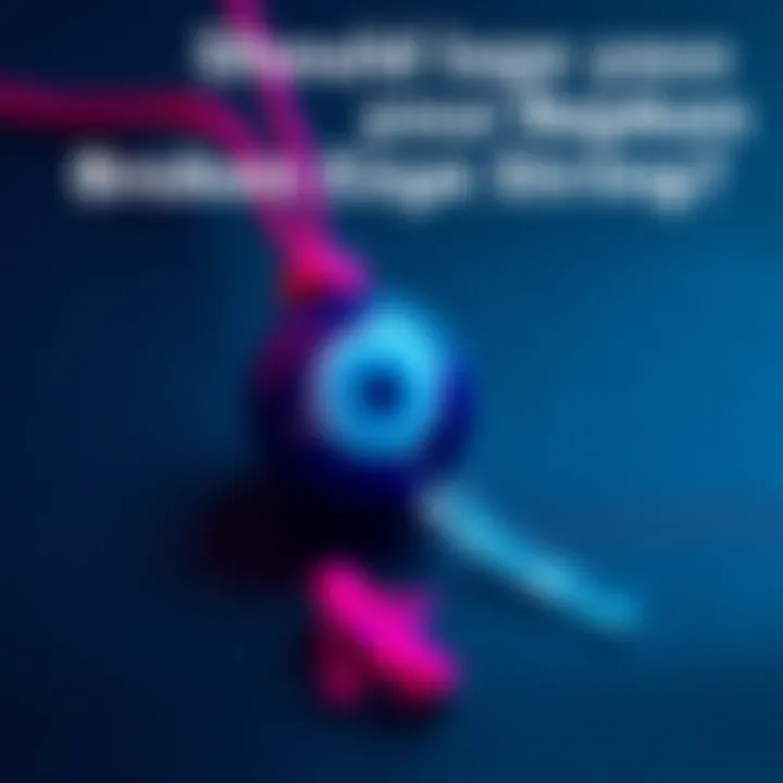 A broken evil eye amulet string beside a new string ready for replacement, highlighting the importance of maintaining protective charms.