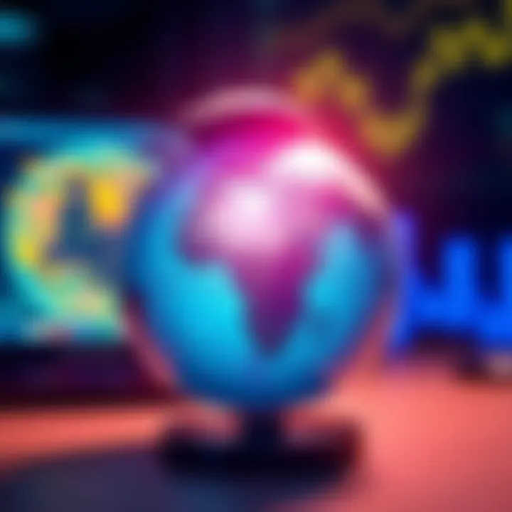 Broken internet symbol A shattered globe with a computer mouse resting on top, symbolizing the decline of the internet due to misinformation and AI influence.