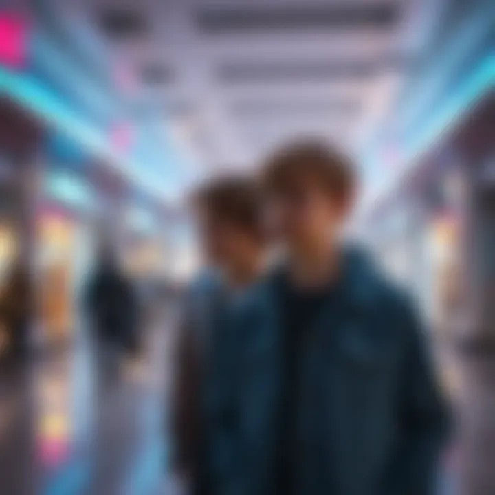 Two brothers look concerned while sharing a memory at a Queens mall, evoking feelings of fear from a past encounter with a stranger.