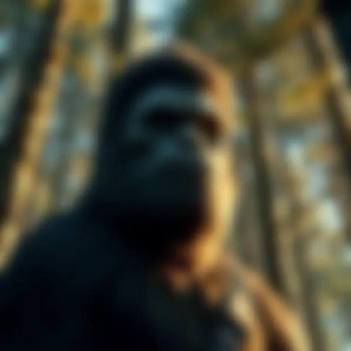 A portrait of Bryce surrounded by towering trees, embodying the mystique of bigfoot culture in Willow Creek.