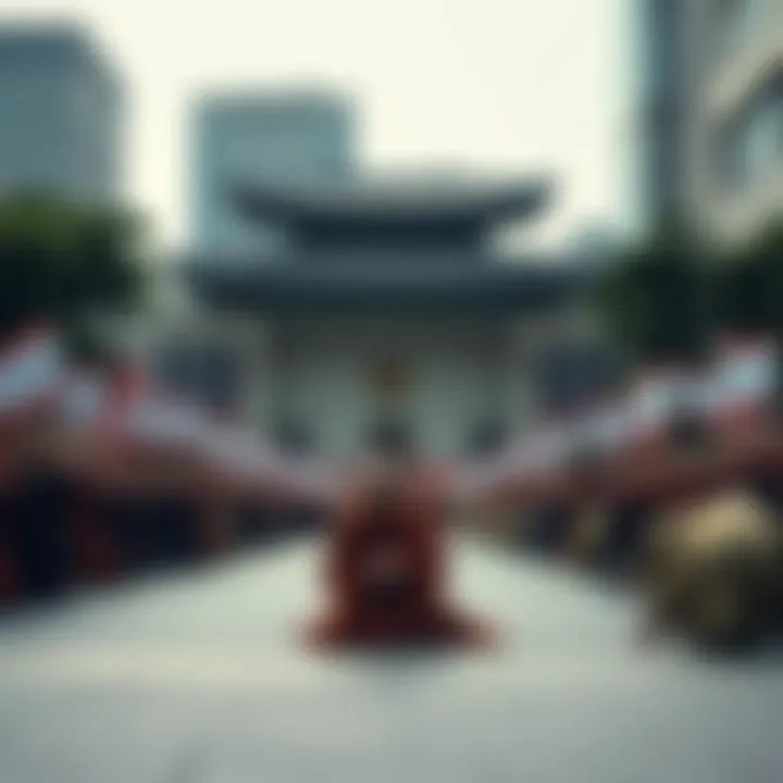 Buddhist Monks Protest Buddhist monks from the Jogye Order perform full prostrations in front of the US Embassy in Seoul to protest the Iran war.