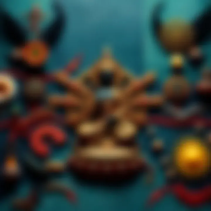 A blend of Indigenous art featuring Buddhist symbols, showcasing the fusion of cultures and spirituality.
