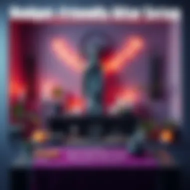 A simple altar decorated with candles, a statue of Hecate, and potted plants, showcasing a personal and inviting spiritual space.