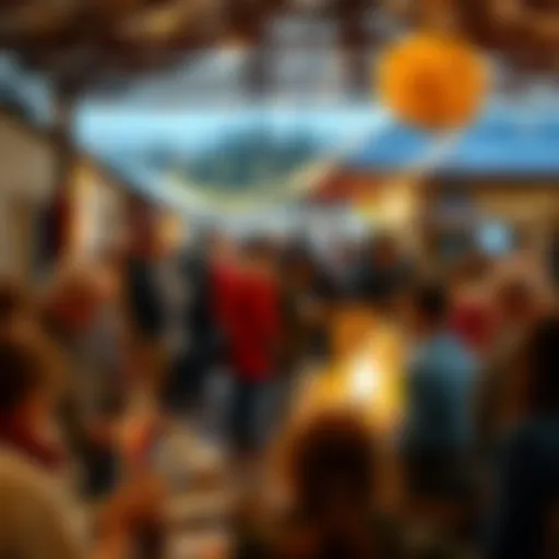 A welcoming community event in the SR Valley with people enjoying local traditions and activities.