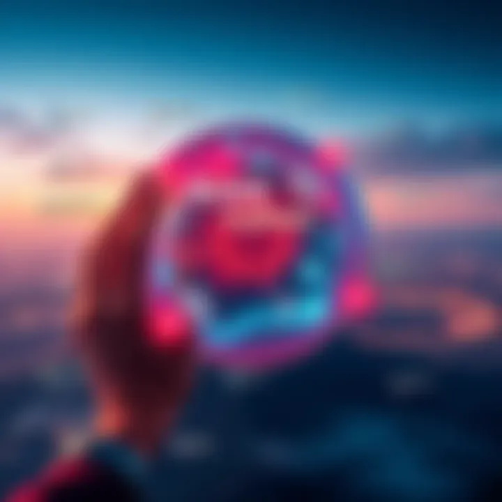 An illustration showing the Buga Sphere with key features highlighted, surrounded by a vibrant discussion of its importance.