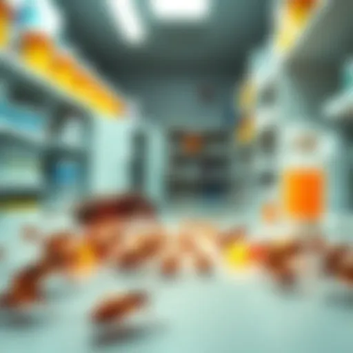 A close-up of insects found in a compounding pharmacy, highlighting the pest control dilemma in healthcare environments.