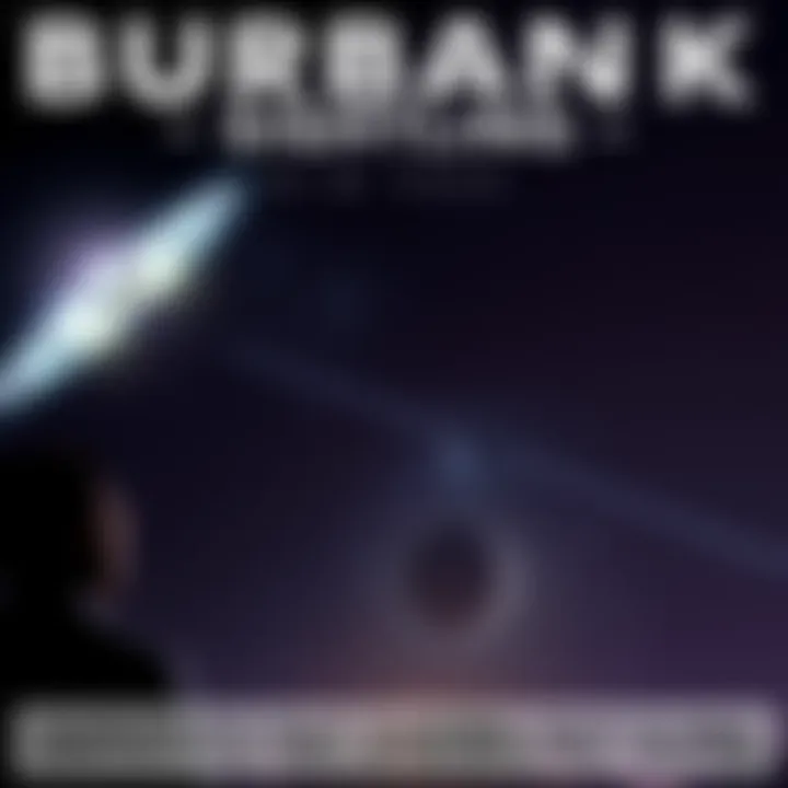 Burbank Night Sky Sighting A bright unidentified flying object making sharp turns in the dark sky over Burbank, California, with a resident observing it below.