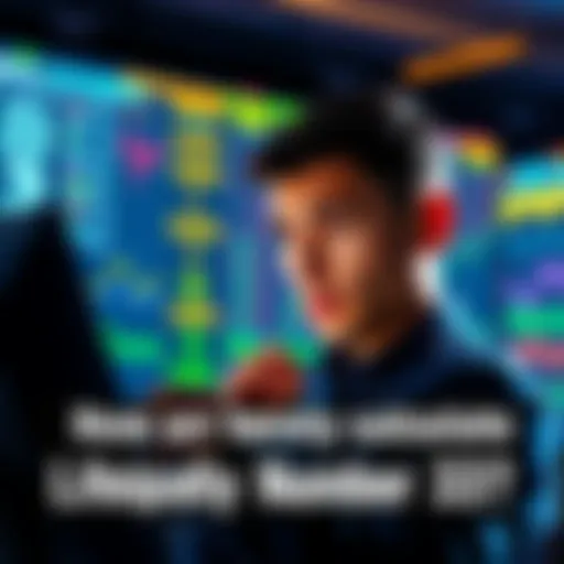 A person looking at numbers and charts while calculating lifepath number 33, with a thoughtful expression.