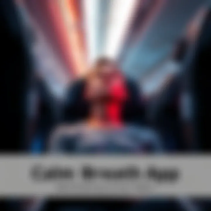 Person practicing breathwork for relaxation on an airplane, focusing on calm breathing techniques while seated.