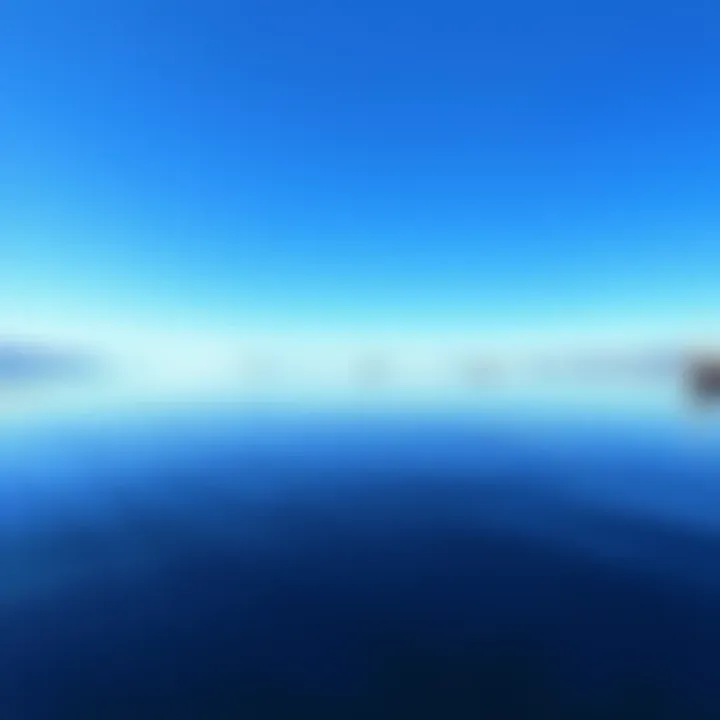 Calm Waters After Transfer A peaceful lake scene reflecting clear blue skies, representing calmness after Jake's transfer to CM