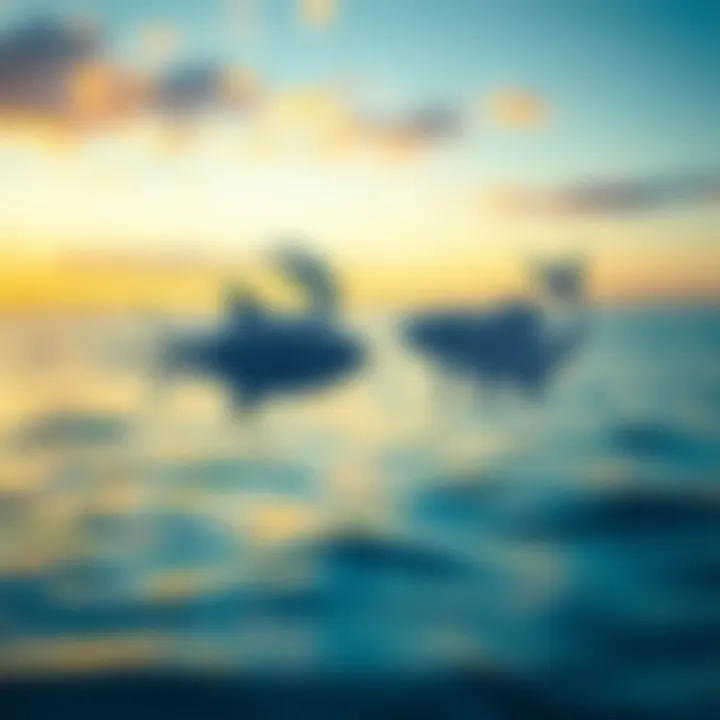 A visual representation of Cancer and Pisces zodiac symbols with a calming ocean background, symbolizing emotional depth and complexity in personality.