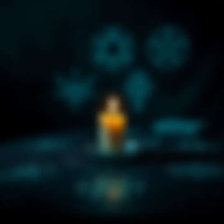 A candle on a dark table surrounded by sigils, symbolizing the witching hour for spellcasting.