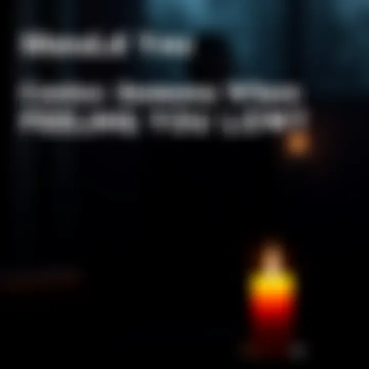 A dark room with a lit candle and a shadowy figure in the background, conveying a sense of contemplation and uncertainty about contacting spirits.