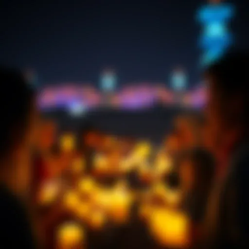 People holding candles at a vigil to remember celebrities who have passed away unexpectedly