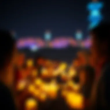 Candlelight Vigil for Celebrities People holding candles at a vigil to remember celebrities who have passed away unexpectedly