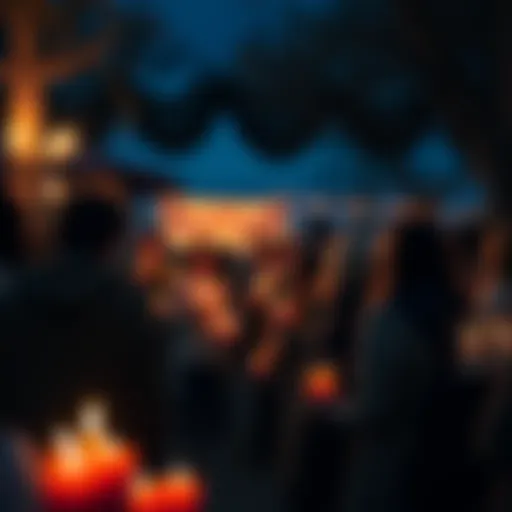 Community members gather at a candlelight vigil to honor the OF owner after their passing, showing support and sharing memories.