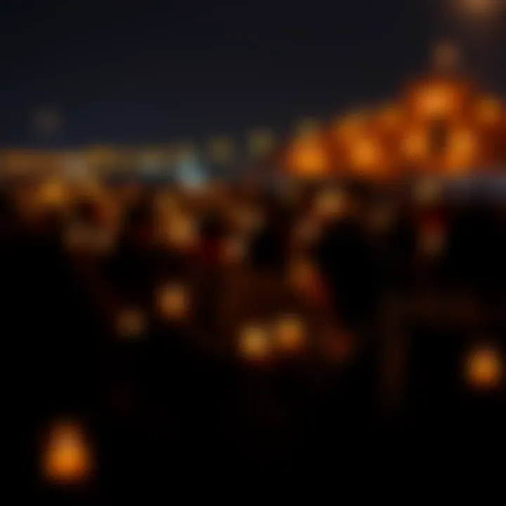 Candlelight Vigil for Remembrance People holding candles during a vigil to honor and remember past events, creating a sense of unity and reflection.