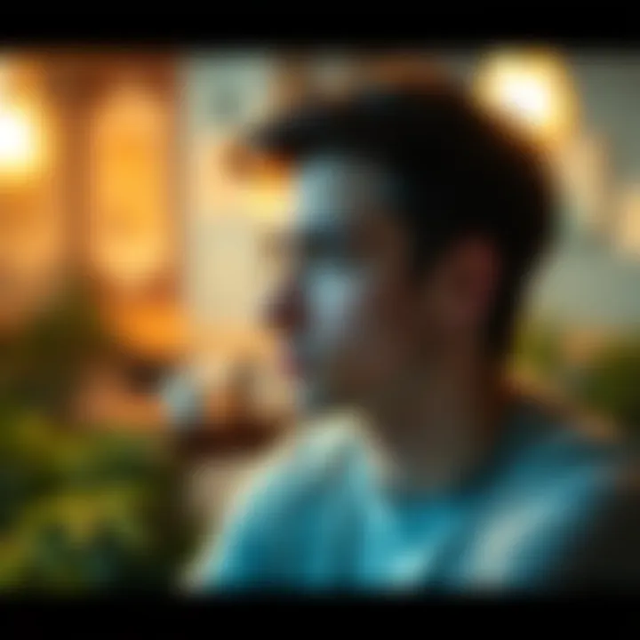 A thoughtful young man contemplating the impact of cannabis on his mental clarity