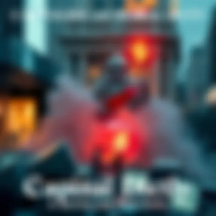 A symbolic representation of capitalism juxtaposed with a community-focused approach, highlighting themes of self-interest versus collective good.