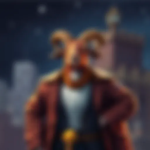 A confident Capricorn stands proudly with a humorous expression, showcasing their bold perspective on life.