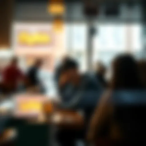 A Capricorn person looking thoughtfully at a friend while sitting at a coffee shop, showcasing the complexity of friendship and connections.