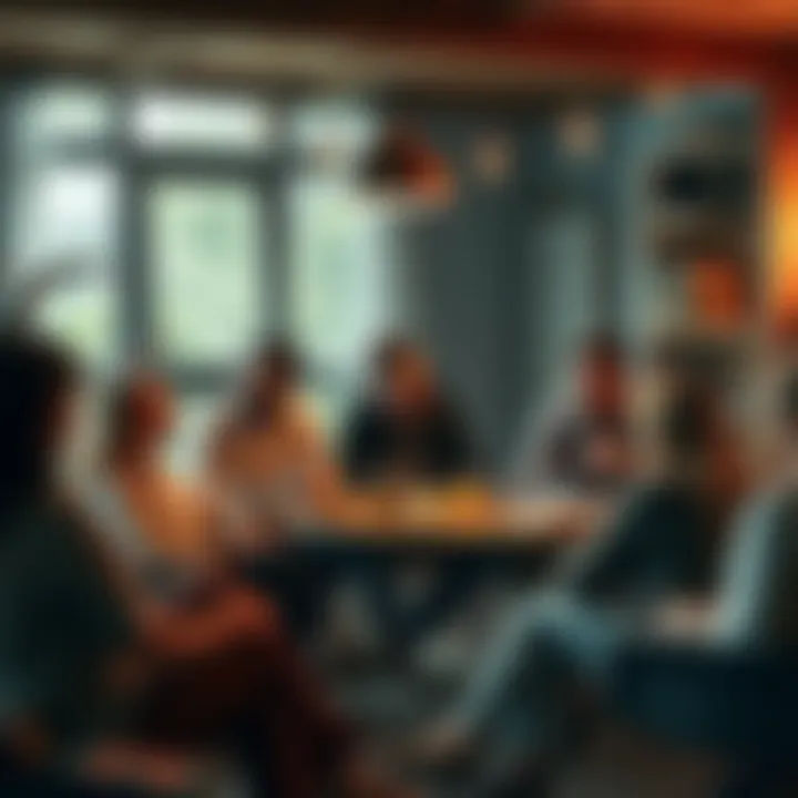 A group of Capricorns discussing their life experiences and challenges at 37 in a cozy setting