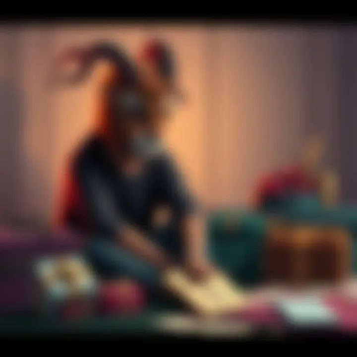 A Capricorn looking frustrated, sitting alone with a sad expression, surrounded by reminders of loyalty like gifts and notes, showing feelings of being taken for granted.
