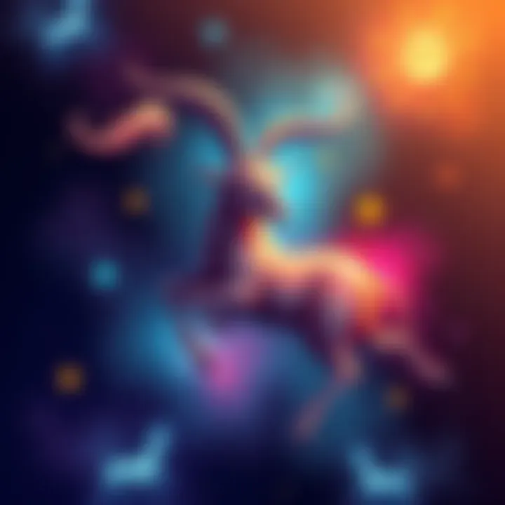 Capricorn Personality Types Illustration showing different Capricorn personality traits with symbols representing strengths and weaknesses