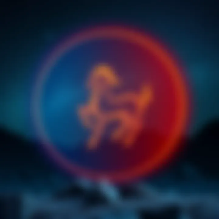 A symbol representing Capricorn Sun in astrological charts, with a background of stars and a night sky, highlighting hidden emotions in relationships.