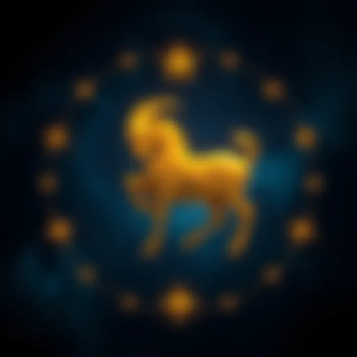 A Capricorn symbol surrounded by stars, representing guidance for personal growth in 2025.