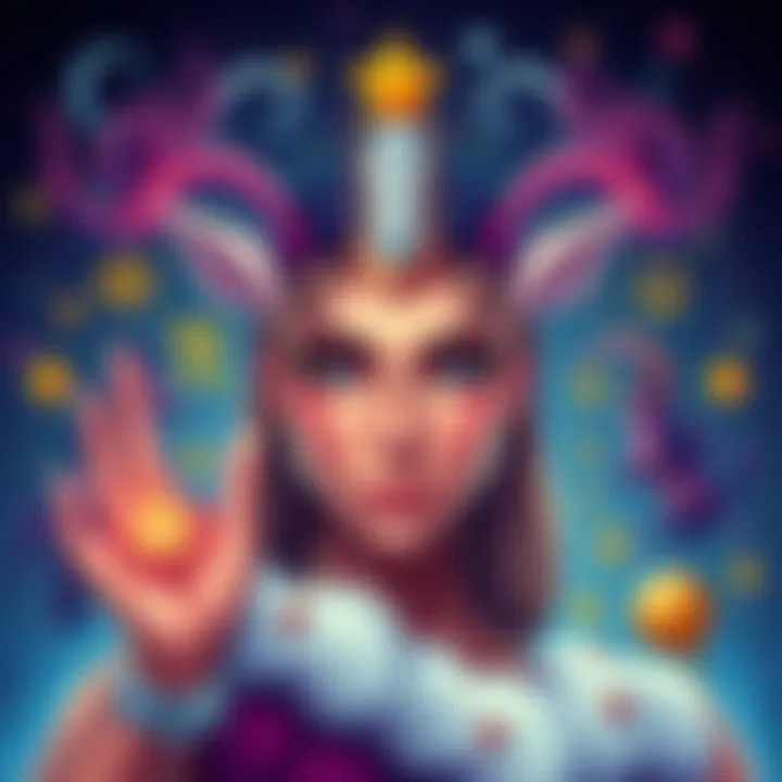 A vibrant illustration showcasing a confident Capricorn with expressive features, surrounded by symbols of ambition and strength.