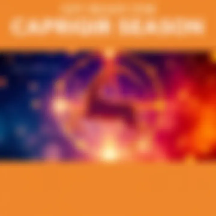 An artistic representation of the Capricorn zodiac symbol with stars in the background, embodying the energy of discipline and determination for the upcoming season.