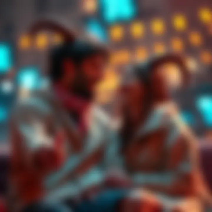 Two Capricorns share a laugh while discussing their zodiac compatibility