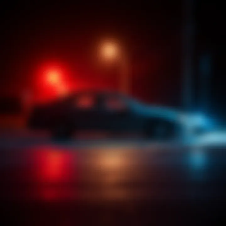 A car parked in a dimly lit area, hinting at a chilling story involving a body inside.
